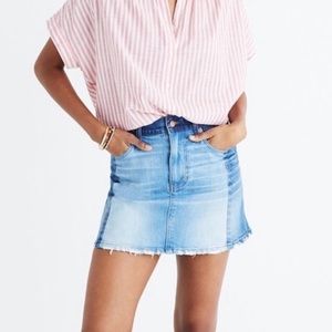 Madewell 2-Tone Denim Mini